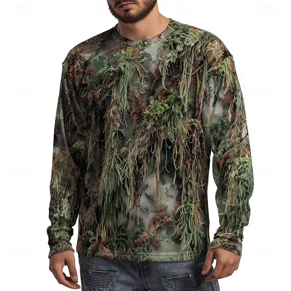 Men's Camo Animal Print Long S - Tee Graphic Print avaliação e preço