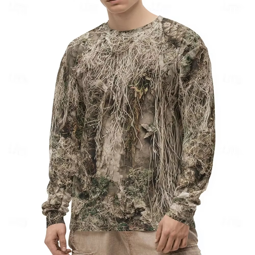 Men's Camo Animal Print Long S - Tee Graphic Print avaliação e preço
