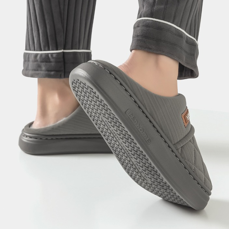 Winter Warm Slipper Women Men  - Flip Flop Leather Men avaliação e preço