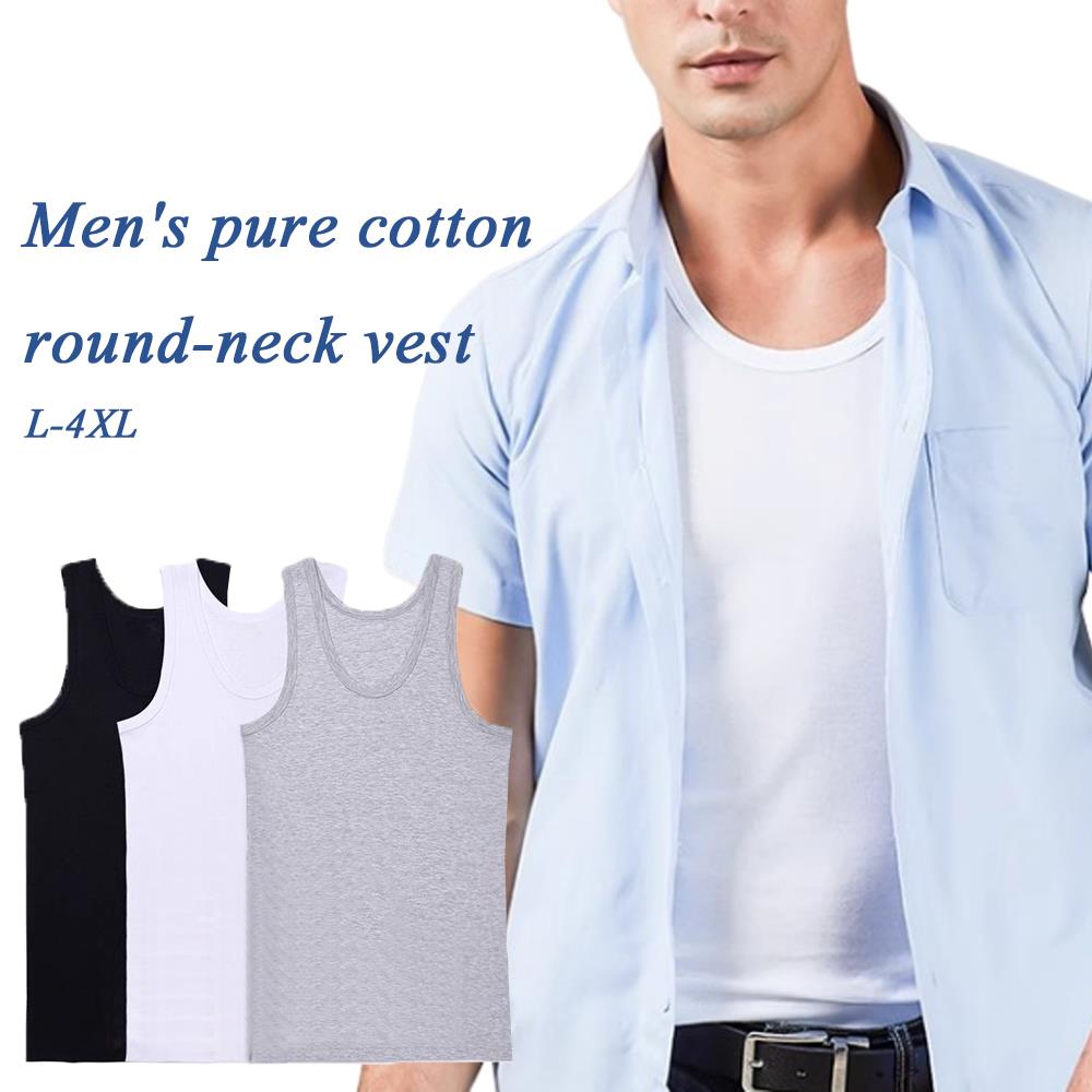 100% Cotton Men's Tank Tops Gy - Tank Top Muscle avaliação e preço
