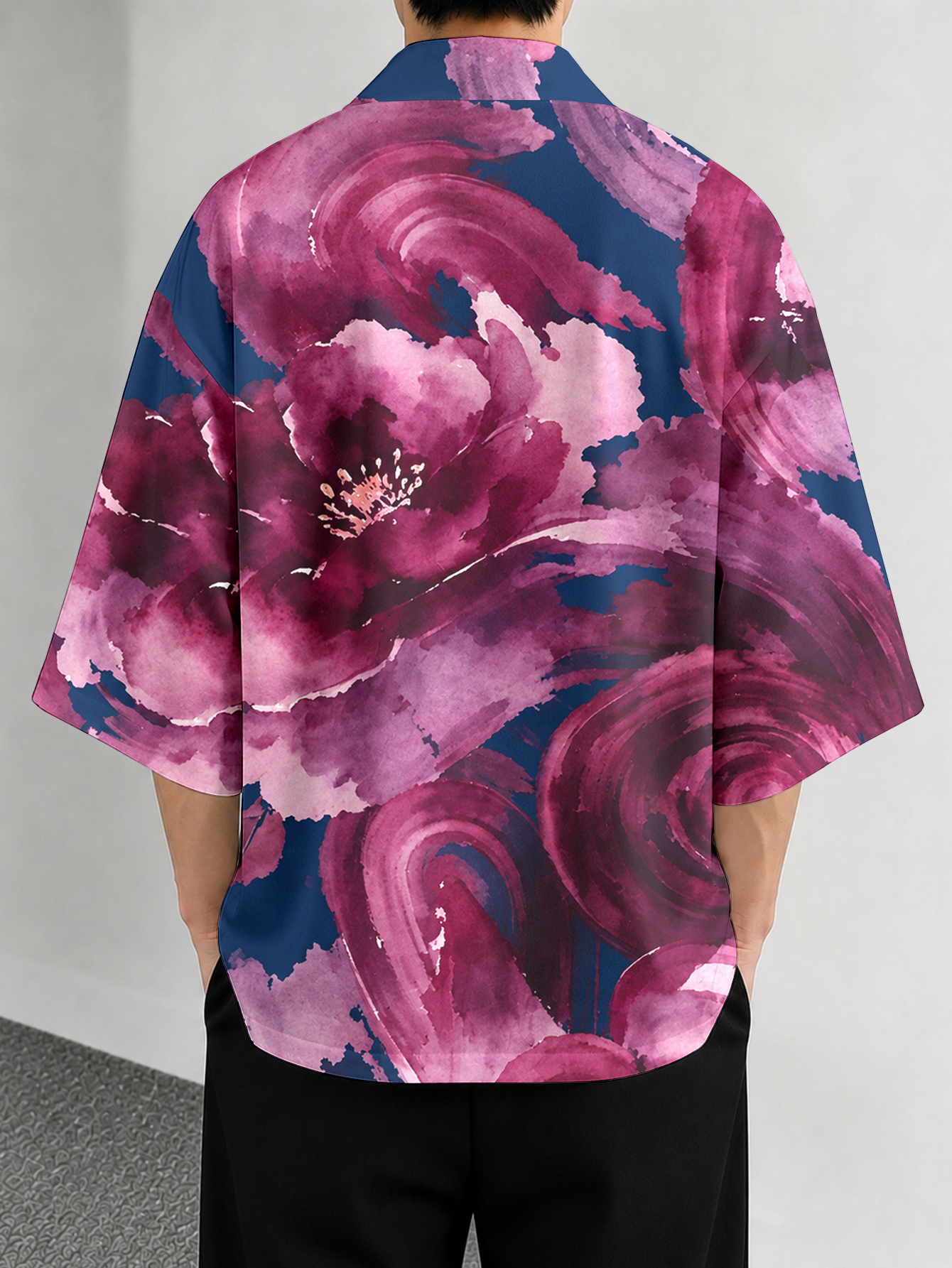 Men's casual top Floral Art Ca - Resort Shirt Floral avaliação e preço