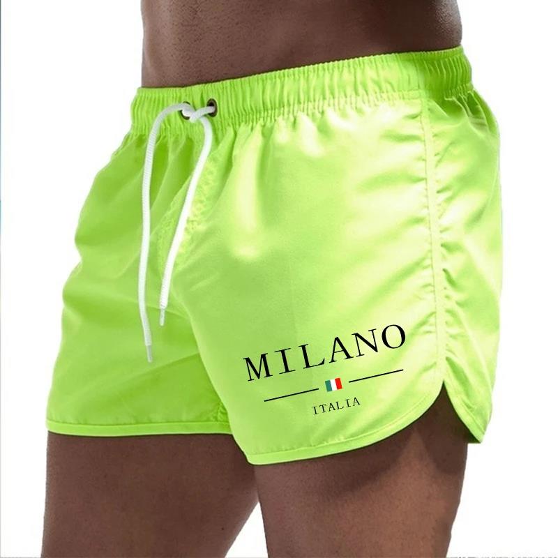 2025 Summer Men's Beach Shorts - Trunks Board Surf avaliação e preço