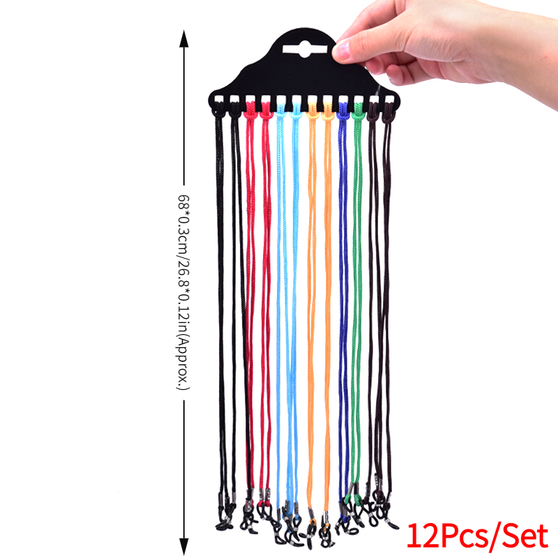 12Pcs/Set Nylon Chain Cord Eye - Sunglass Retainer Cord avaliação e preço