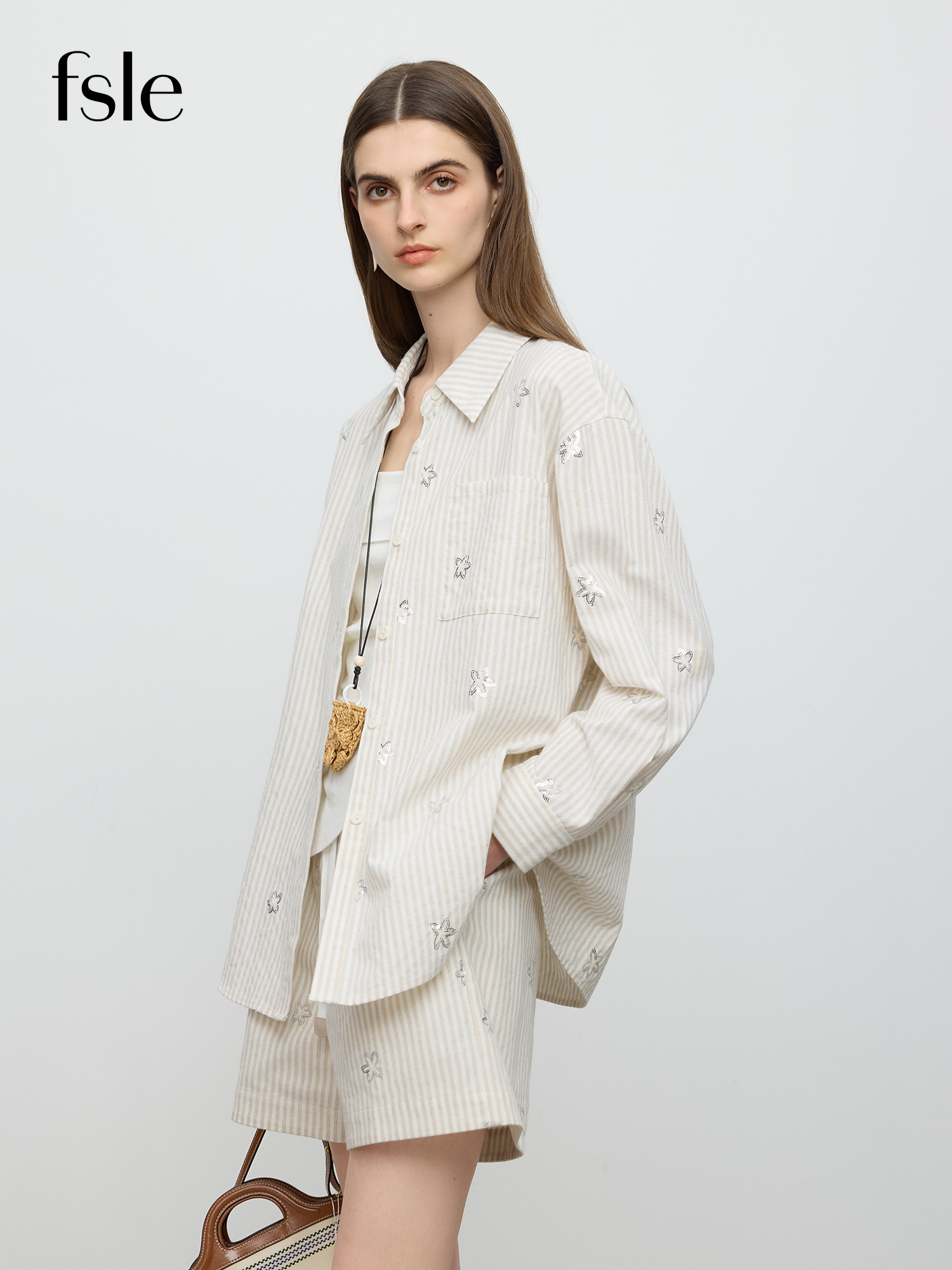 FSLE【Premium Series】 2025 Summ - Linen Shirt Breathable avaliação e preço