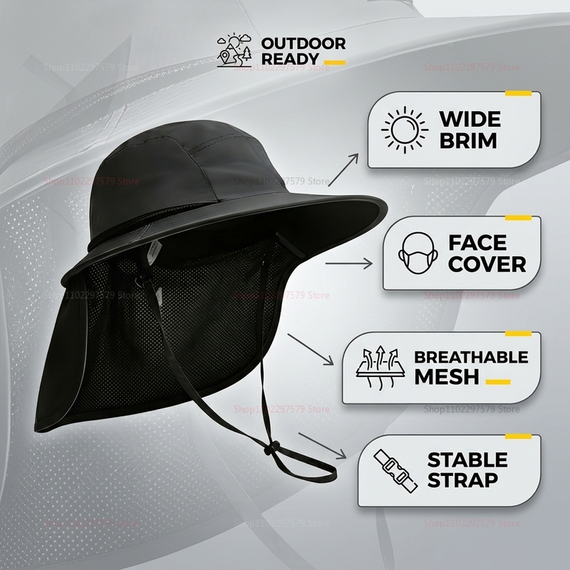 Unisex Wide Brim Panama Straw  - Bucket Hat Straw avaliação e preço