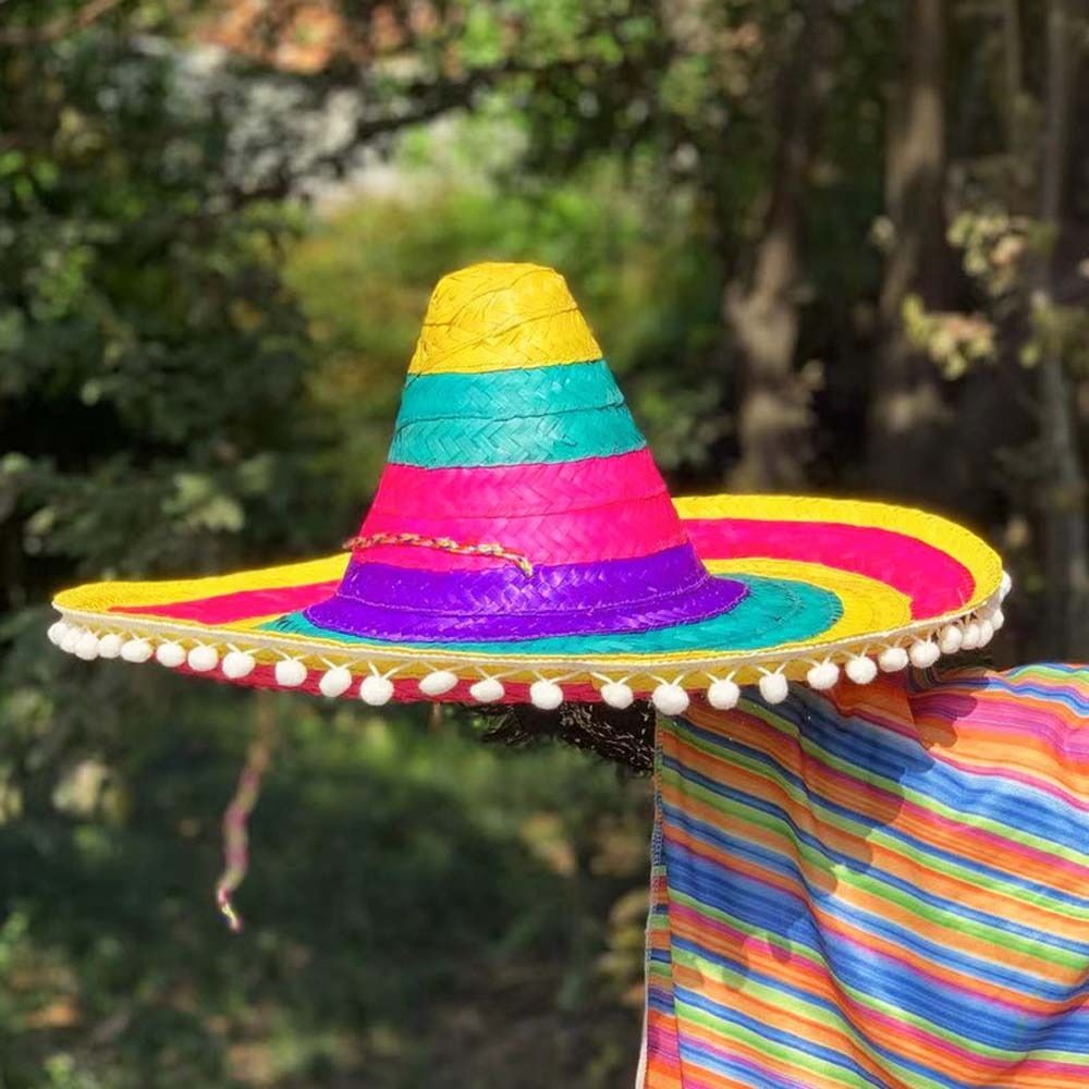 Summer Wide Brim Mexican Party - Bucket Hat Straw avaliação e preço