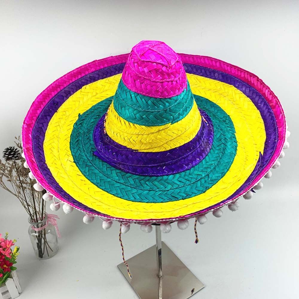 Summer Wide Brim Mexican Party - Bucket Hat Straw avaliação e preço