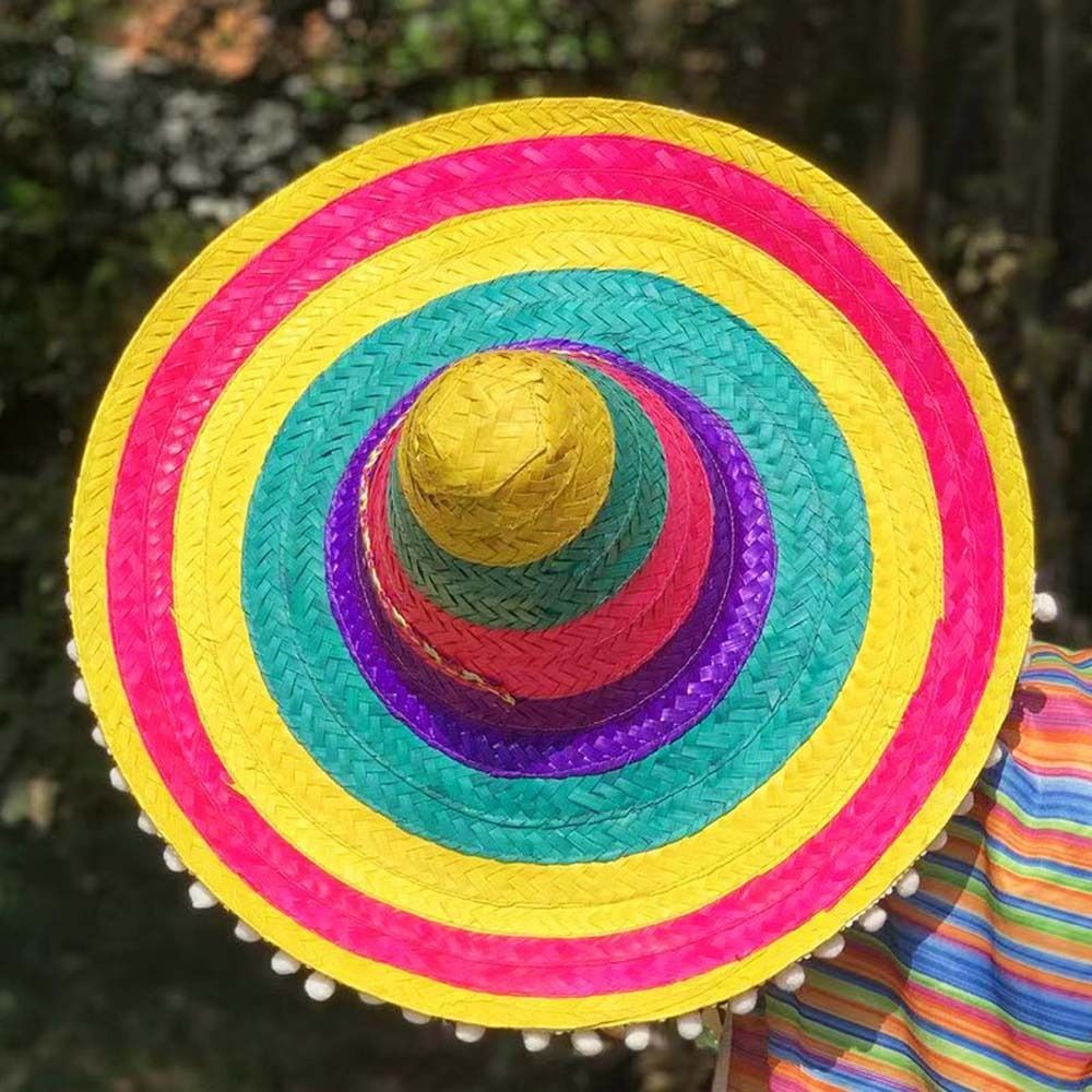 Summer Wide Brim Mexican Party - Bucket Hat Straw avaliação e preço