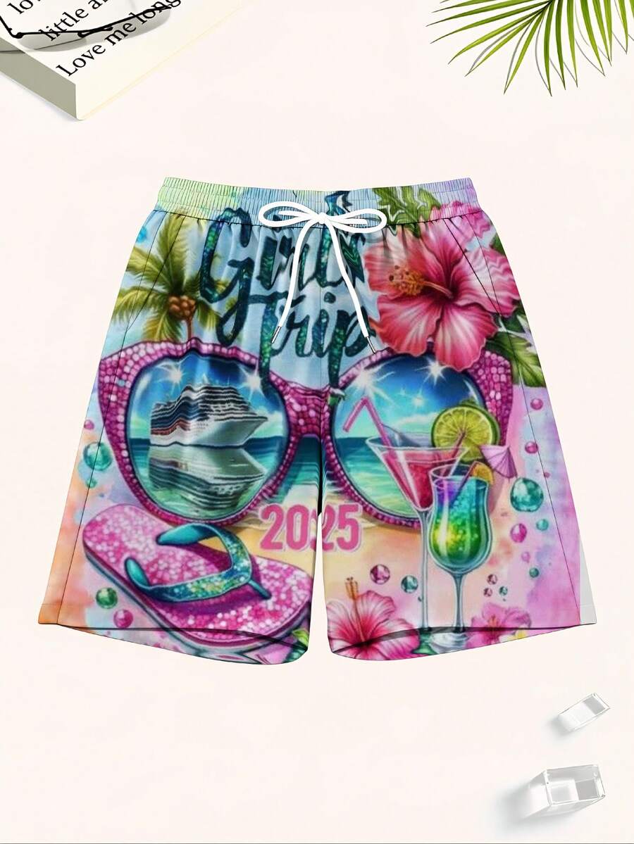 Mens Beach Swim Trunks 3D Prin - Swim Trunk Quick Dry avaliação e preço