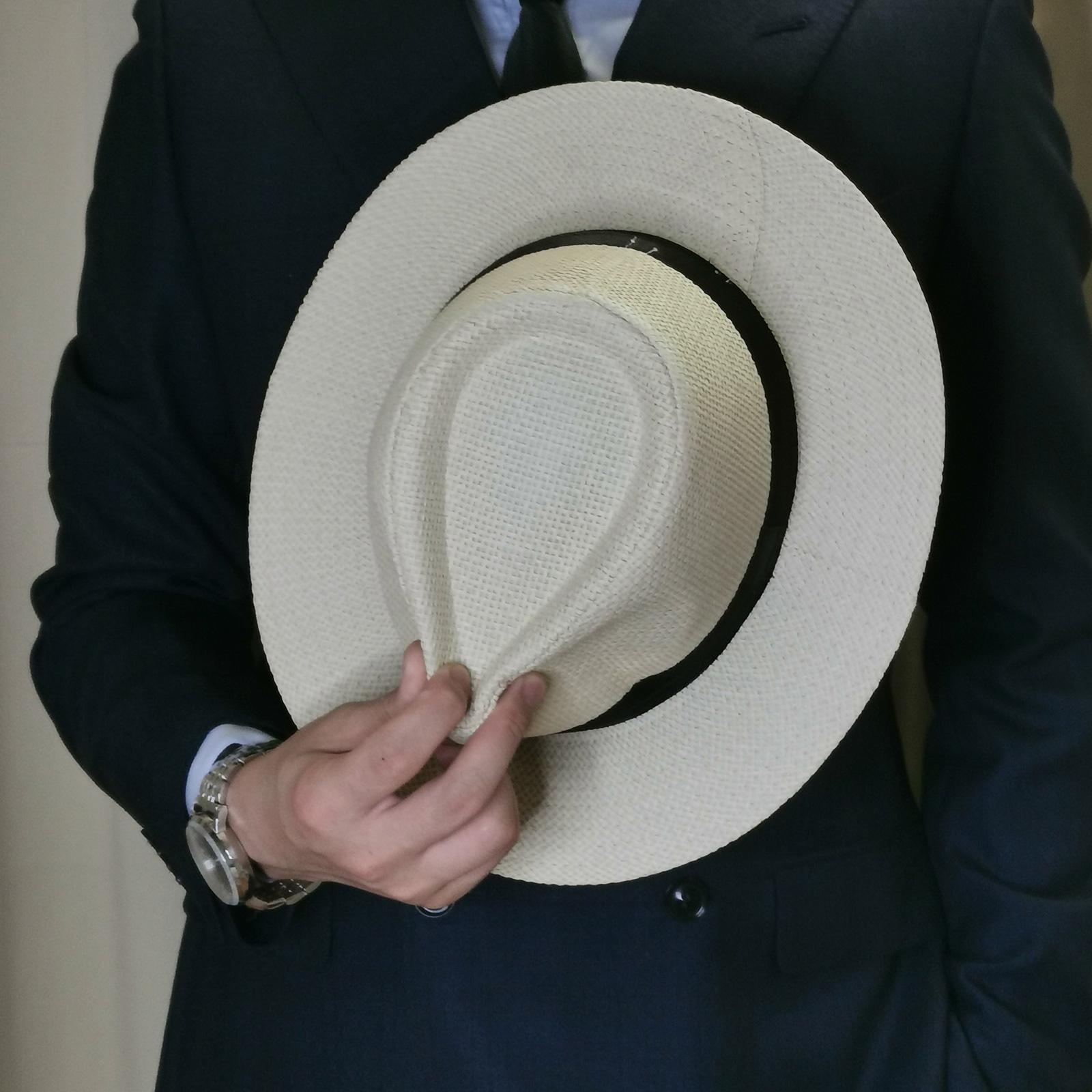Men Summer Panama Straw Hat Na - Bucket Hat Straw avaliação e preço