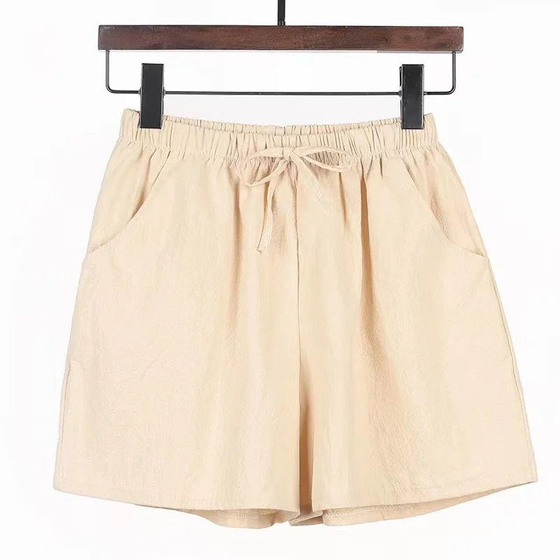 2024 New Summer Cotton Linen B - Short Linen Drawstring avaliação e preço