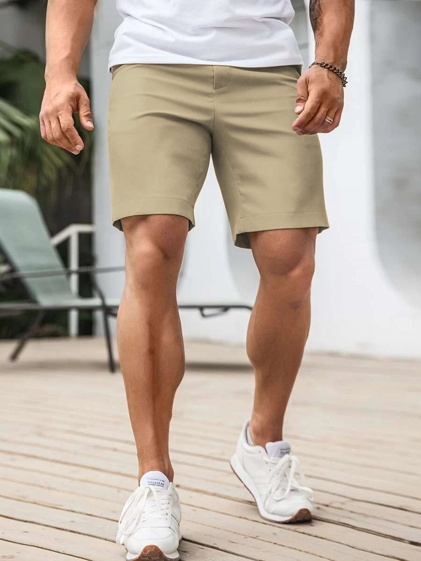 Men's Business Casual Chino Sh - Shorts Chino Slim avaliação e preço