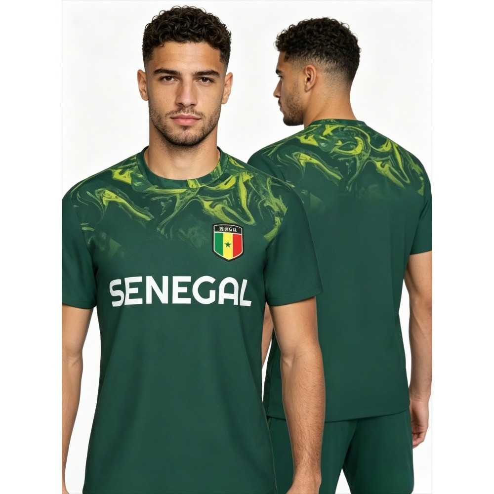 2026 New Summer Senegal Flag G - Tee Graphic Print avaliação e preço