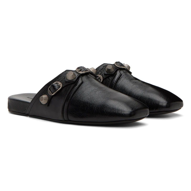 Black Soft Leather Square Toes - Espadrille Slip On avaliação e preço