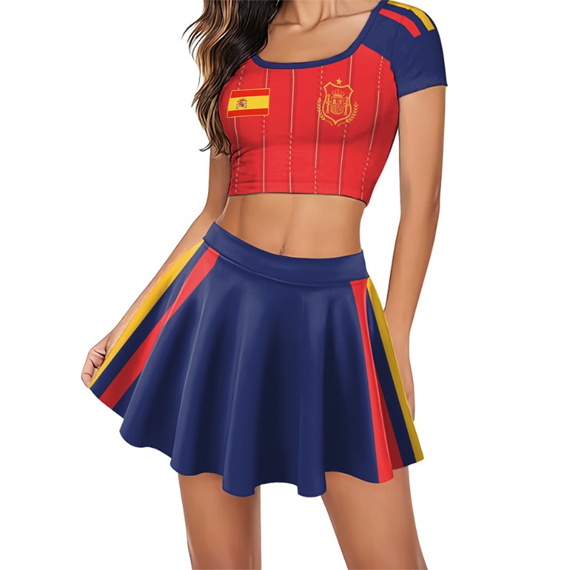Adult Women's Spanish Football - Shirt Camp Collar avaliação e preço