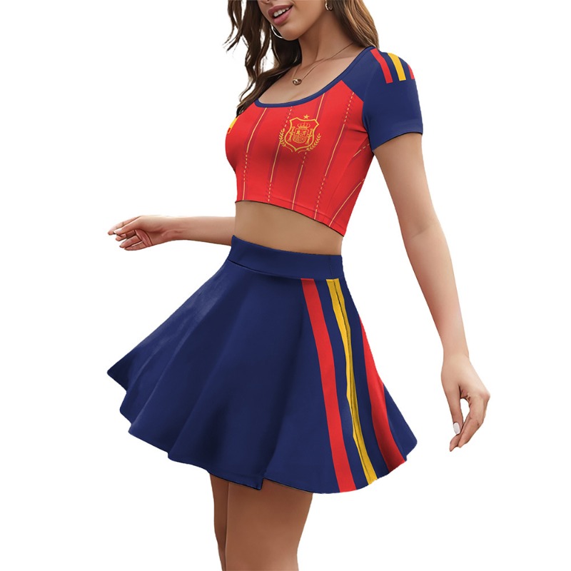 Adult Women's Spanish Football - Shirt Camp Collar avaliação e preço