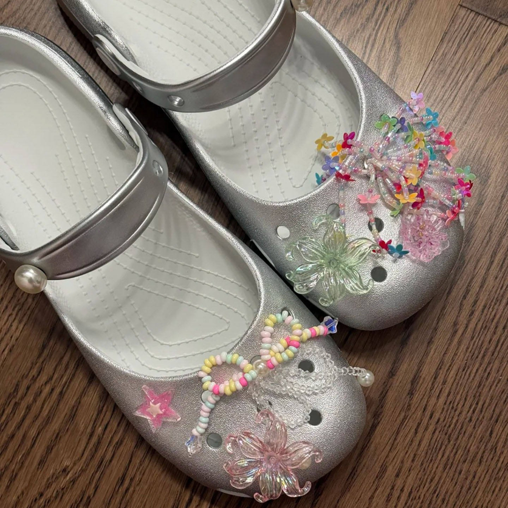 Summer New Silver Slip-on Clog - Espadrille Slip On avaliação e preço