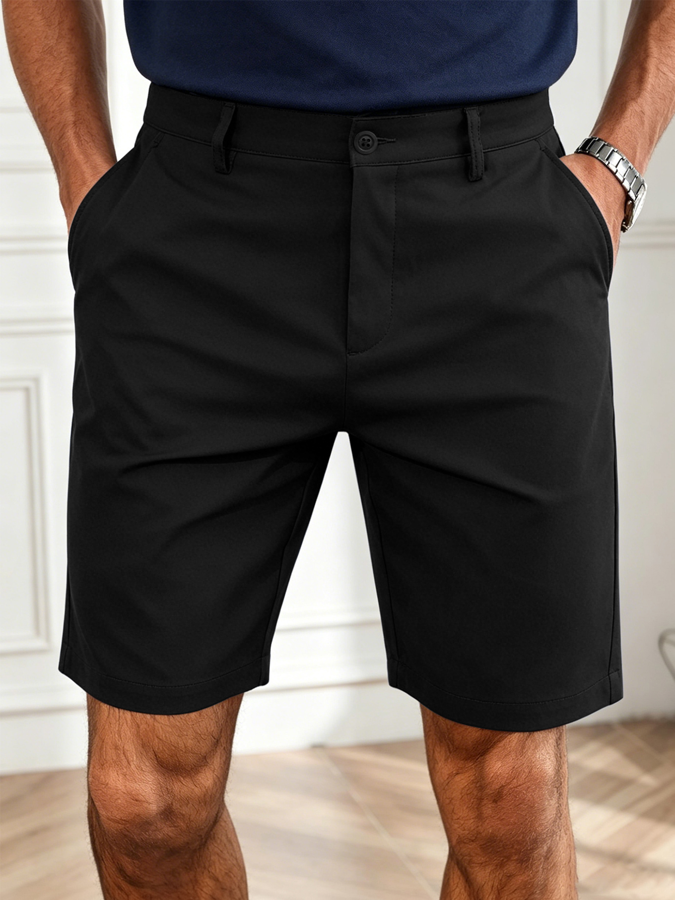Men's Summer Stretch Chino Sho - Shorts Chino Slim avaliação e preço