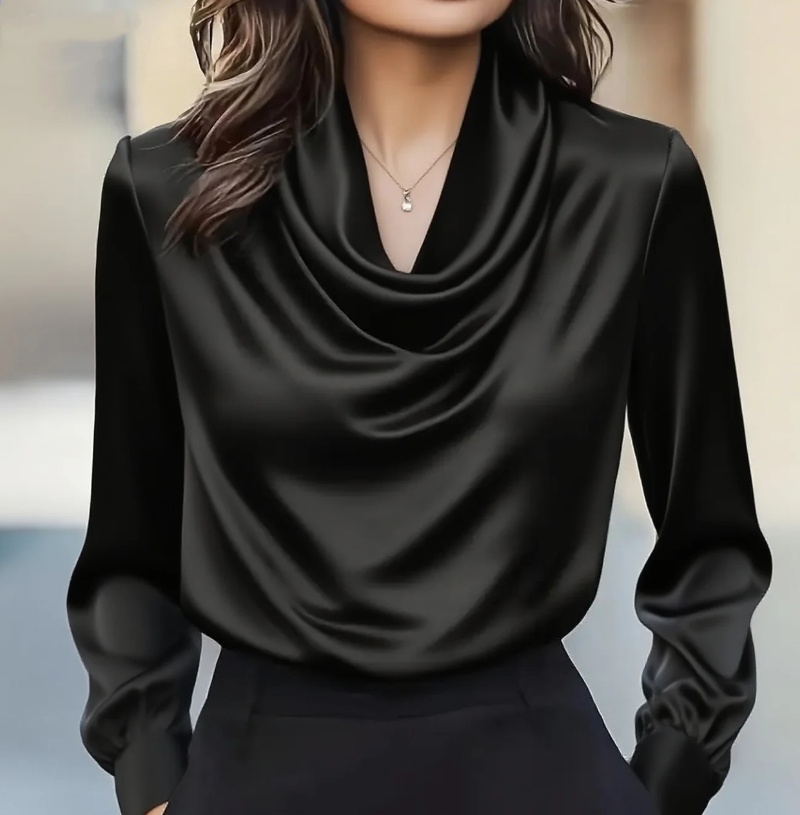 Autumn fashion elegant tempera - Shirt Camp Collar avaliação e preço