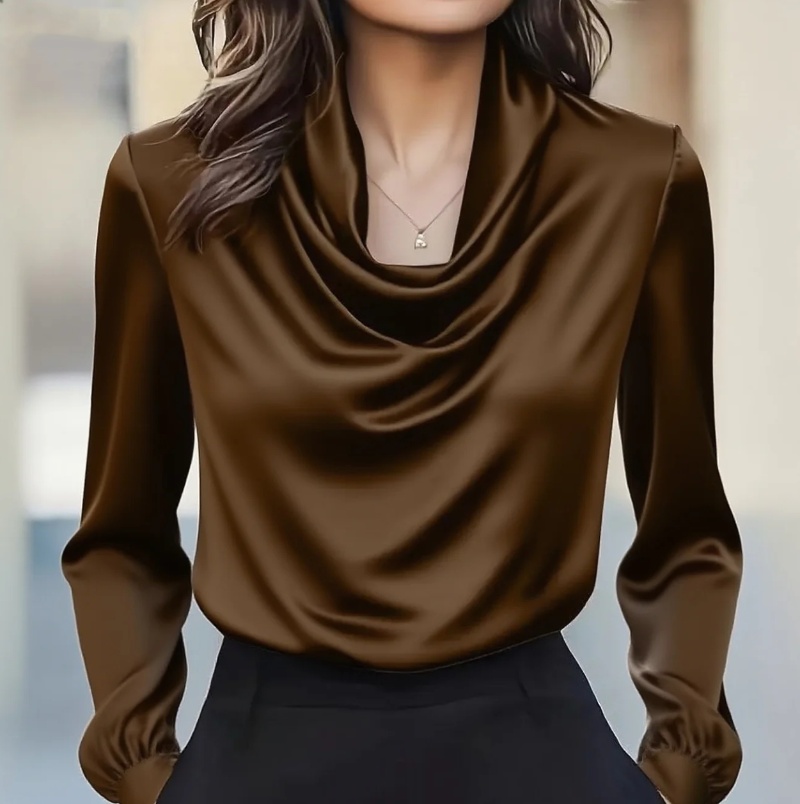 Autumn fashion elegant tempera - Shirt Camp Collar avaliação e preço