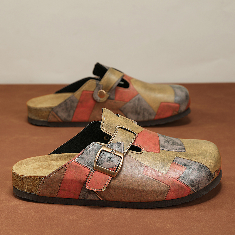 Unisex Cork Closed Toe Slipper - Flip Flop Leather Men avaliação e preço