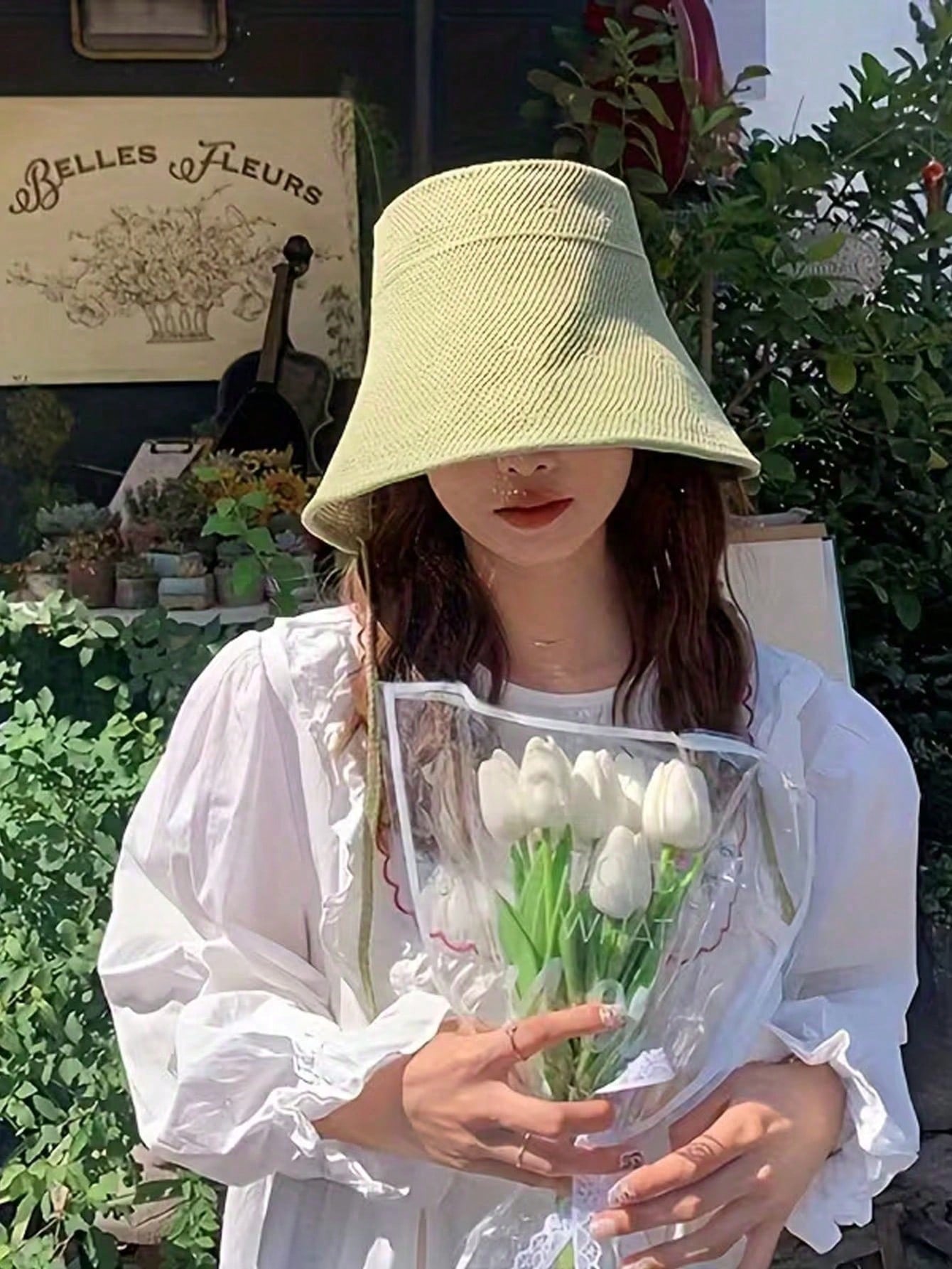 Straw Wide-Brim Sun Hat For Wo - Bucket Hat Straw avaliação e preço