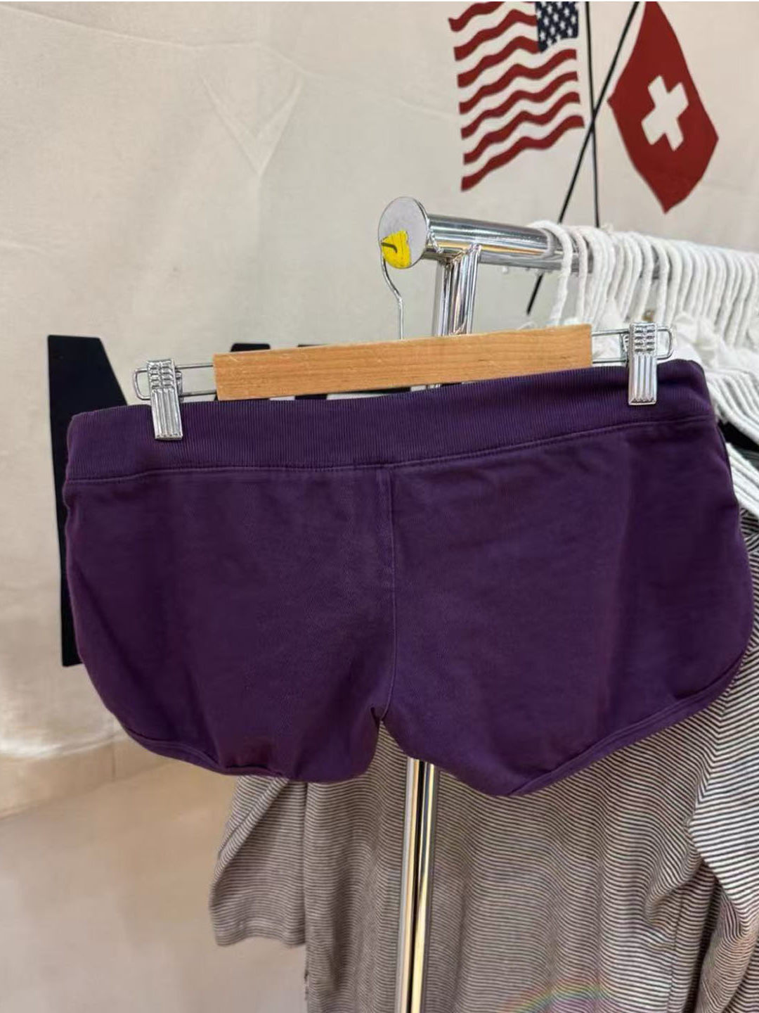 Purple Cotton Short Pant Women - Short Linen Drawstring avaliação e preço