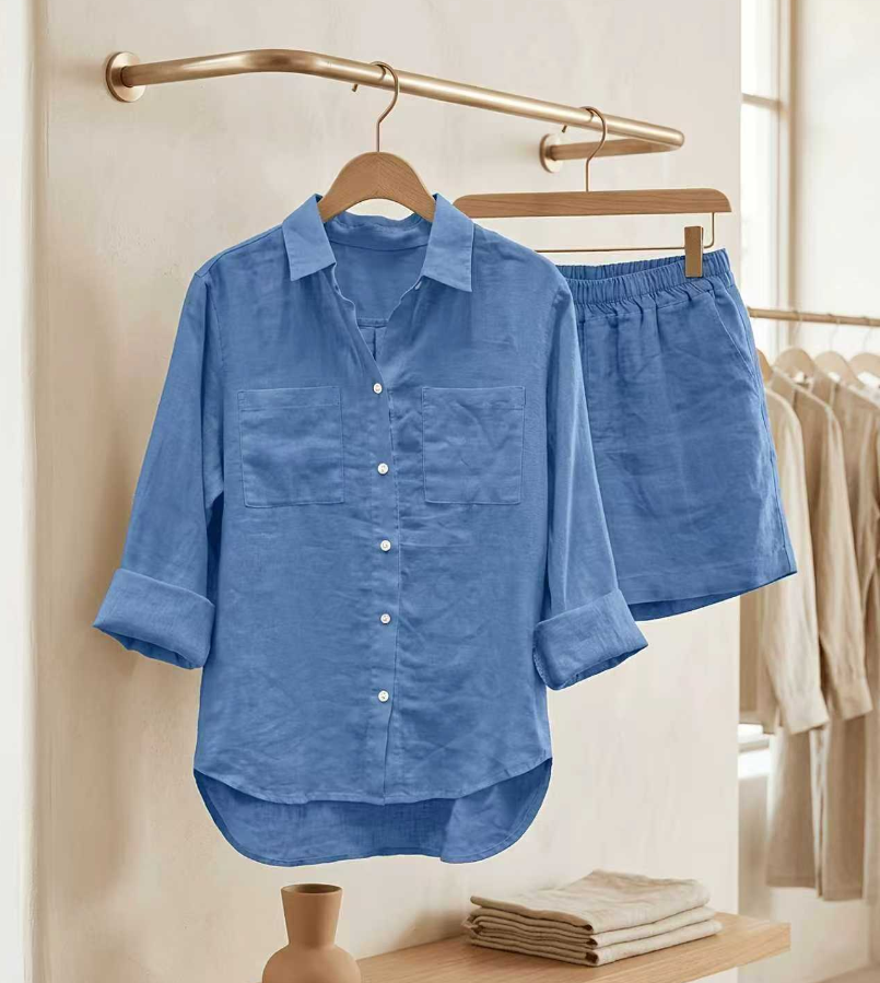 Summer Cotton Linen Casual Hom - Linen Shirt Breathable avaliação e preço
