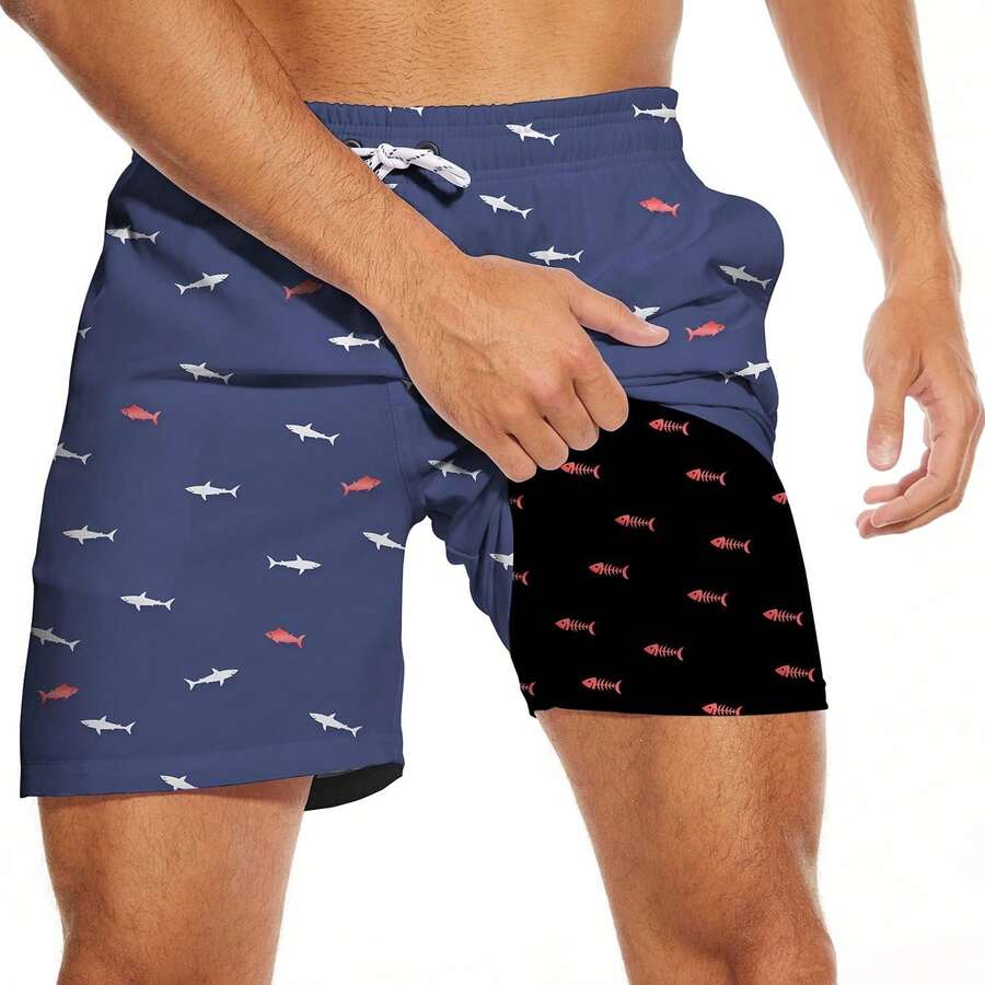 Mens Quick Dry Swim Trunks Wit - Swim Trunk Quick Dry avaliação e preço
