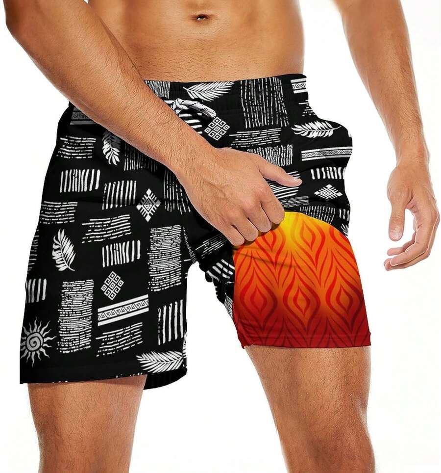 Mens Quick Dry Swim Trunks Wit - Swim Trunk Quick Dry avaliação e preço