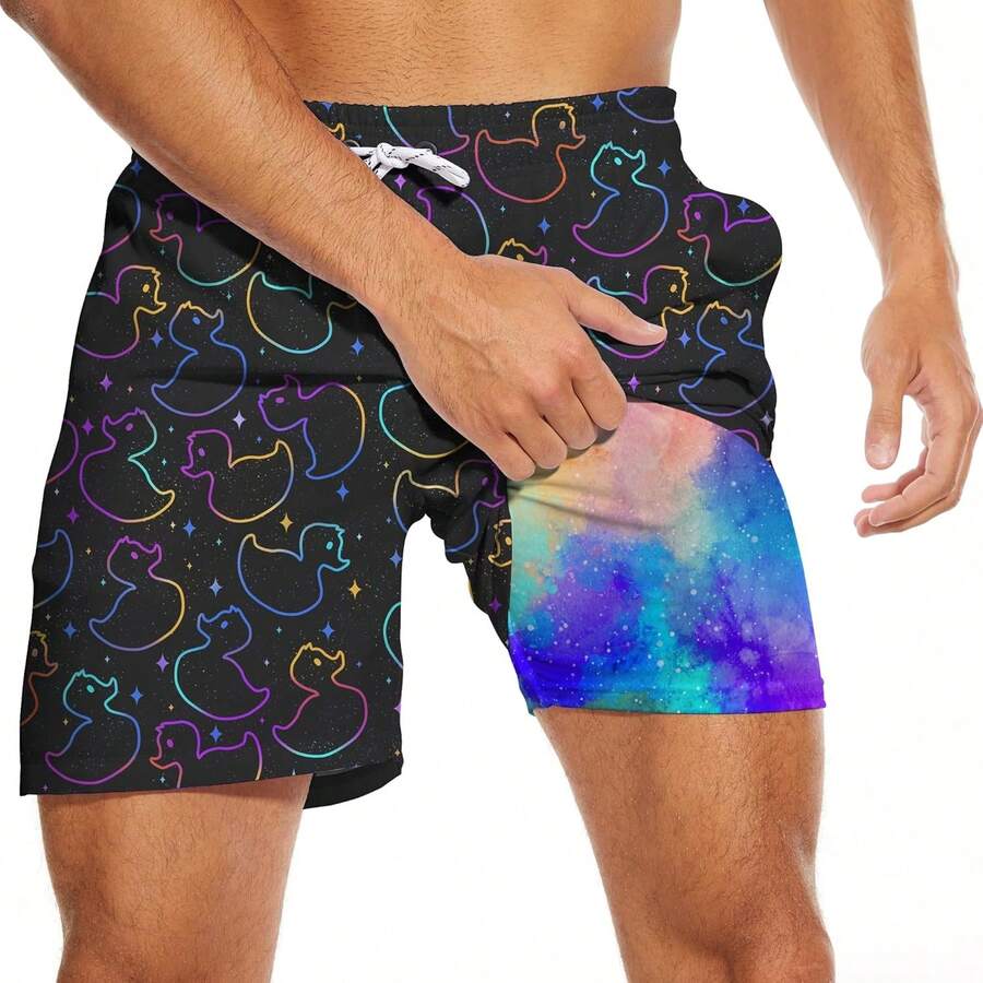 Mens Quick Dry Swim Trunks Wit - Swim Trunk Quick Dry avaliação e preço