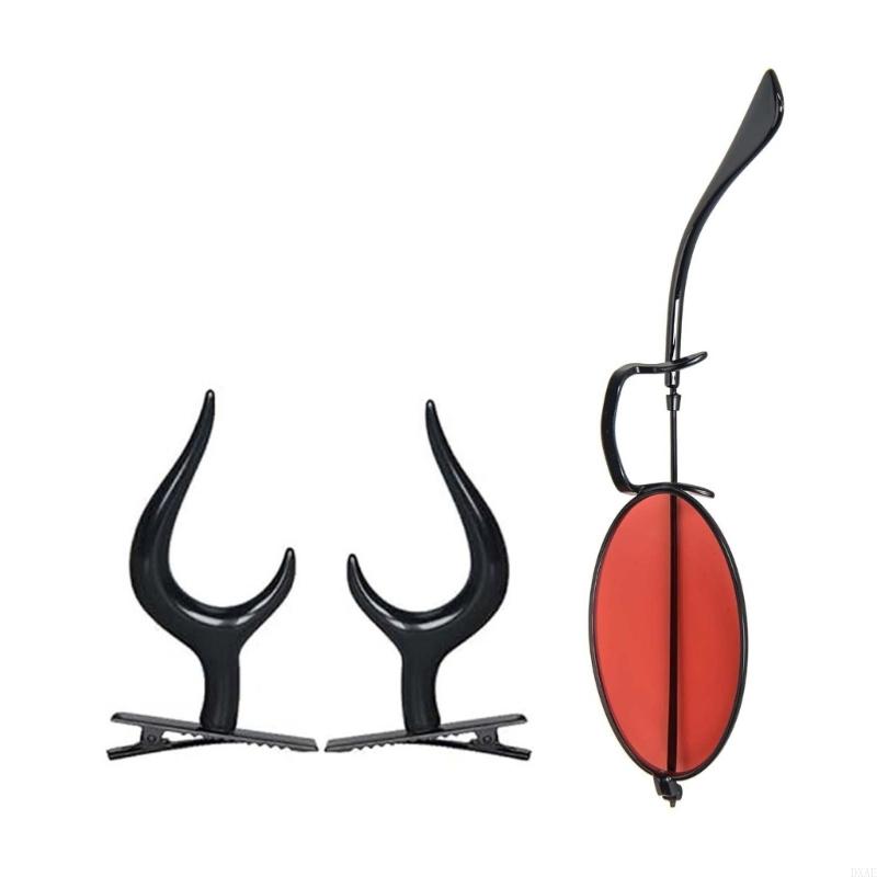 DXAE Devil Horns Hair Clips Mo - Sunglass Retainer Cord avaliação e preço