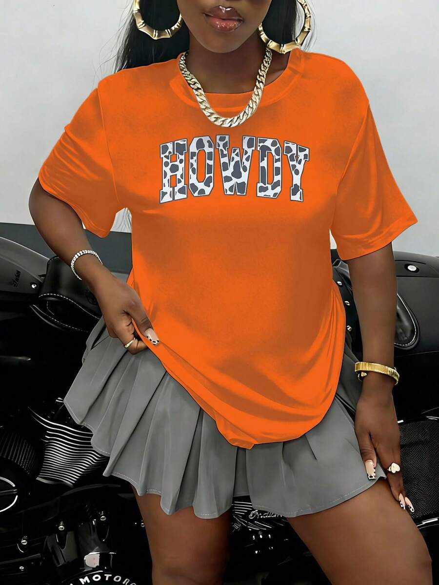Women Plus Size Graphic Print  - Tee Graphic Print avaliação e preço
