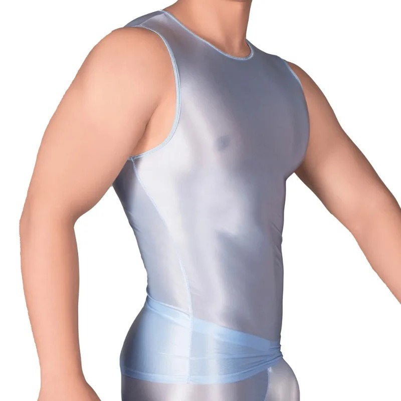 Solid Color Men's Slim Smooth  - Tank Top Muscle avaliação e preço