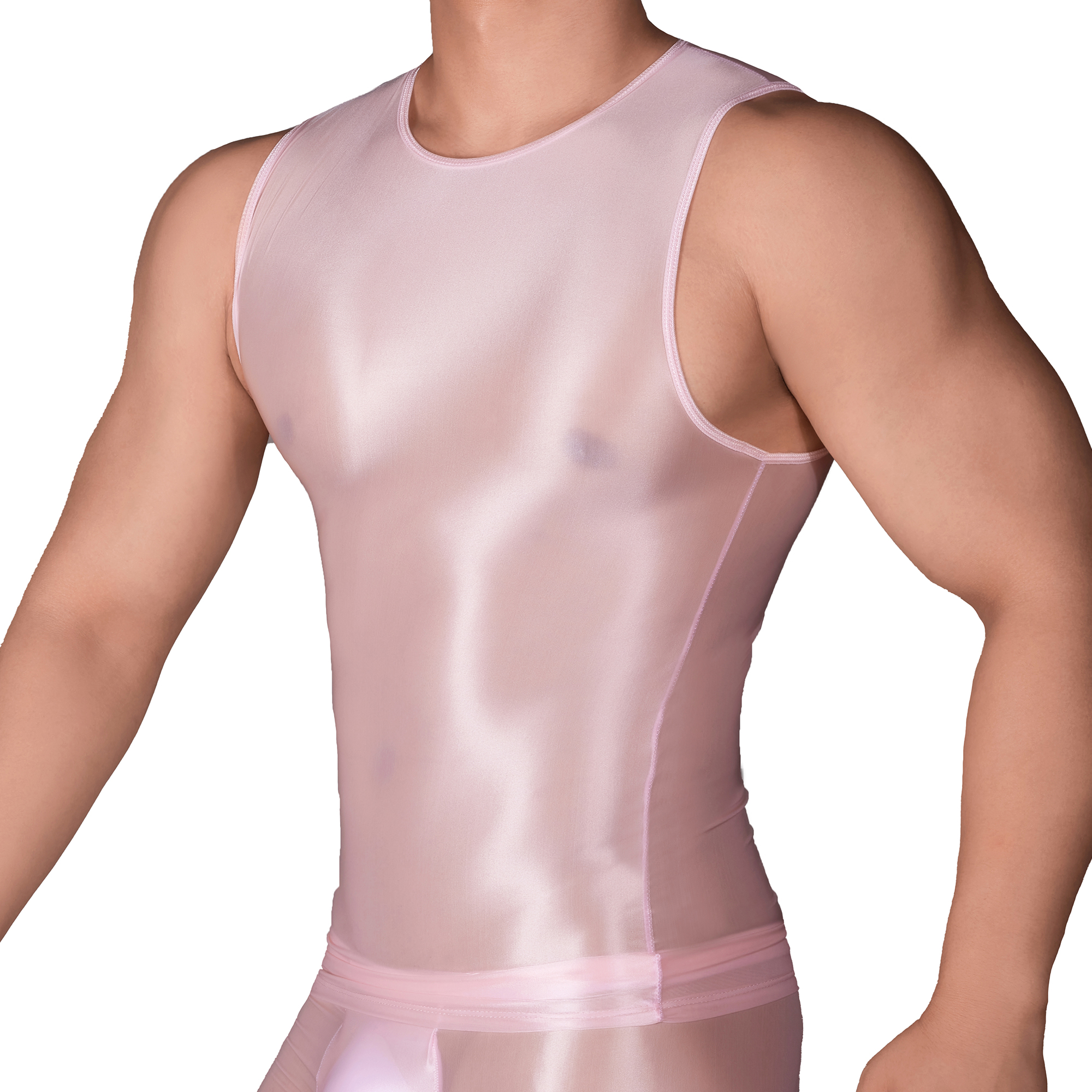 Solid Color Men's Slim Smooth  - Tank Top Muscle avaliação e preço