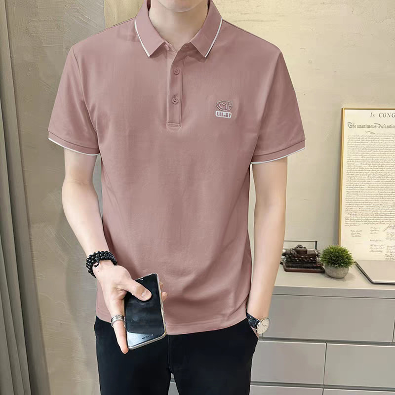 New Men's Polo Shirt Summer Sh - Polo Shirt Pique avaliação e preço