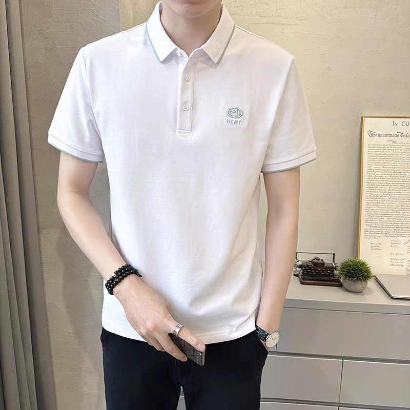 New Men's Polo Shirt Summer Sh - Polo Shirt Pique avaliação e preço
