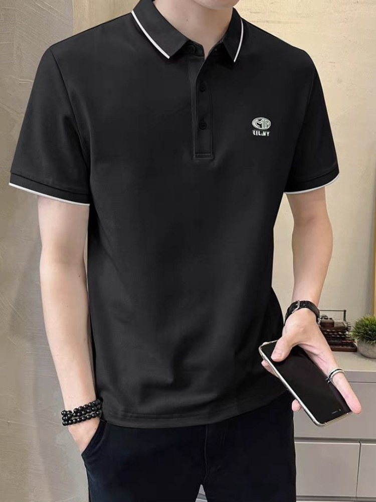 New Men's Polo Shirt Summer Sh - Polo Shirt Pique avaliação e preço
