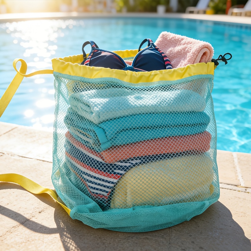 Extra Large Drawstring Mesh Cr - Beach Towel Large avaliação e preço