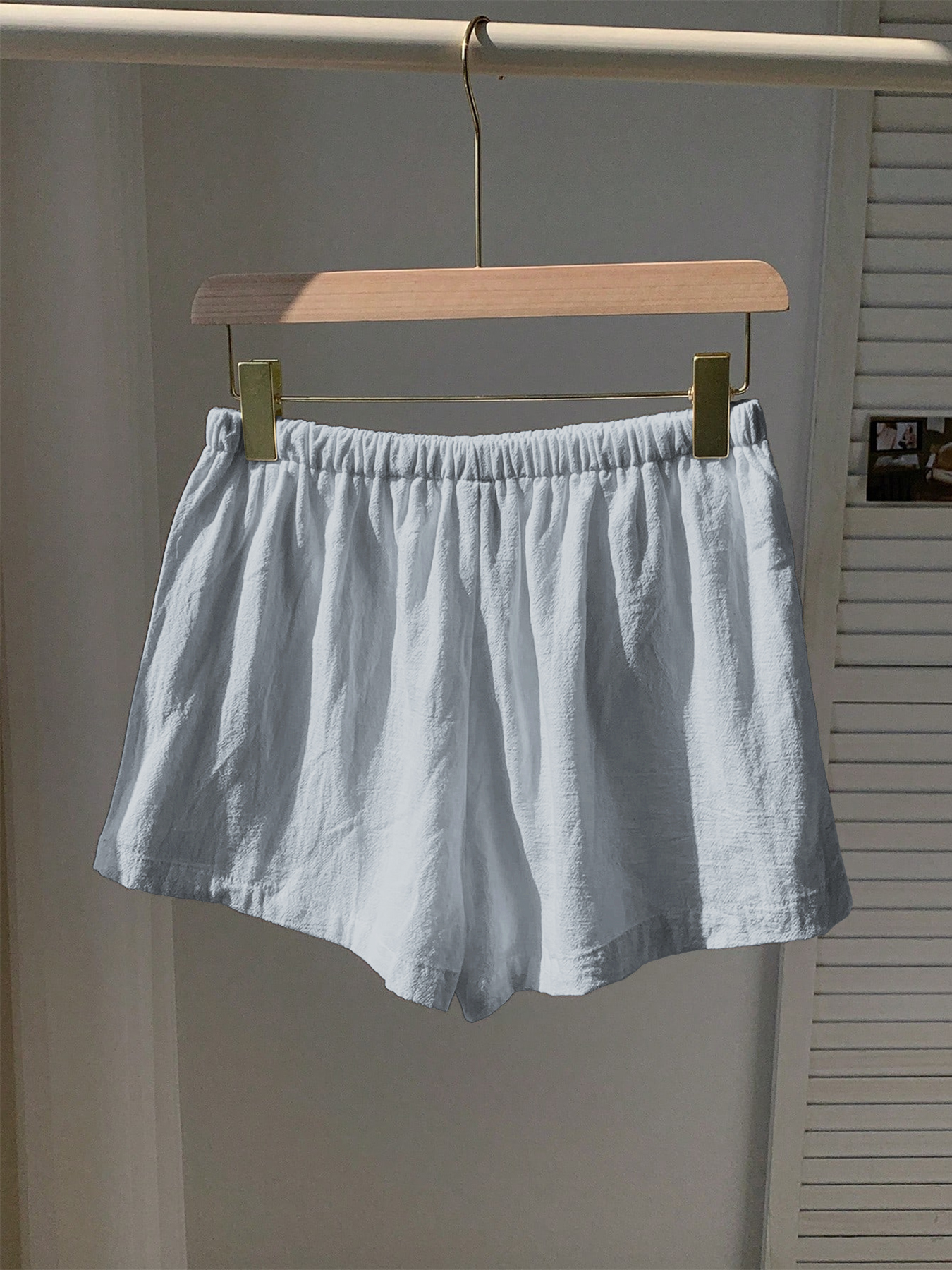 Ladies New Spring Summer Linen - Short Linen Drawstring avaliação e preço