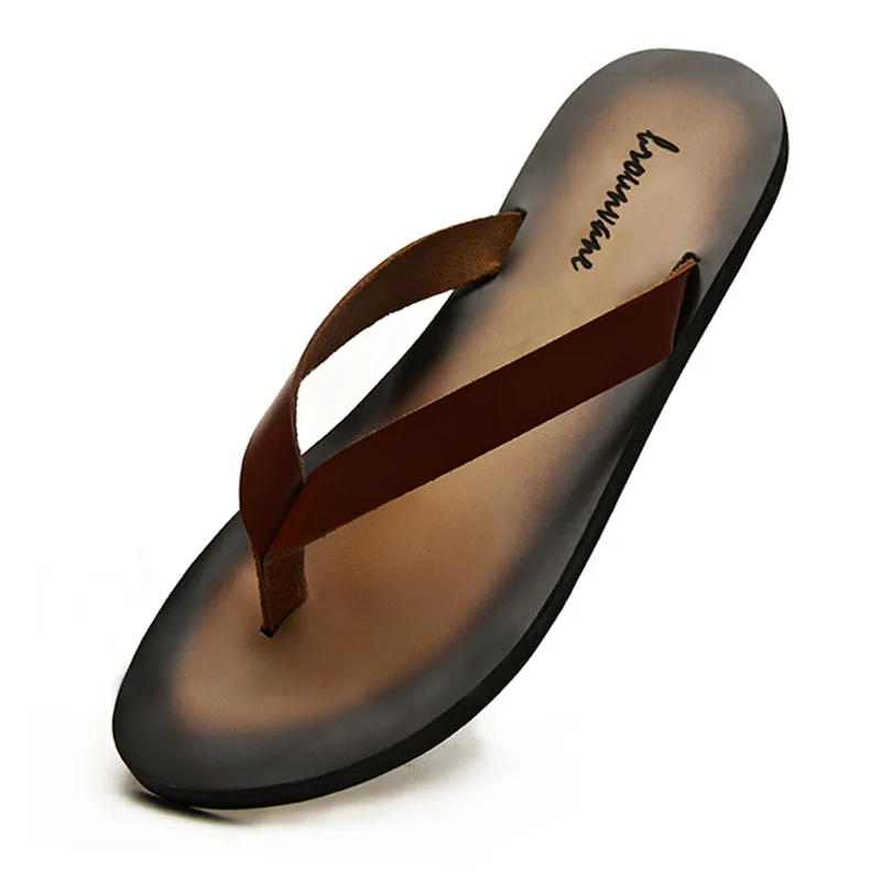 Classic Genuine Leather Mens S - Flip Flop Leather Men avaliação e preço