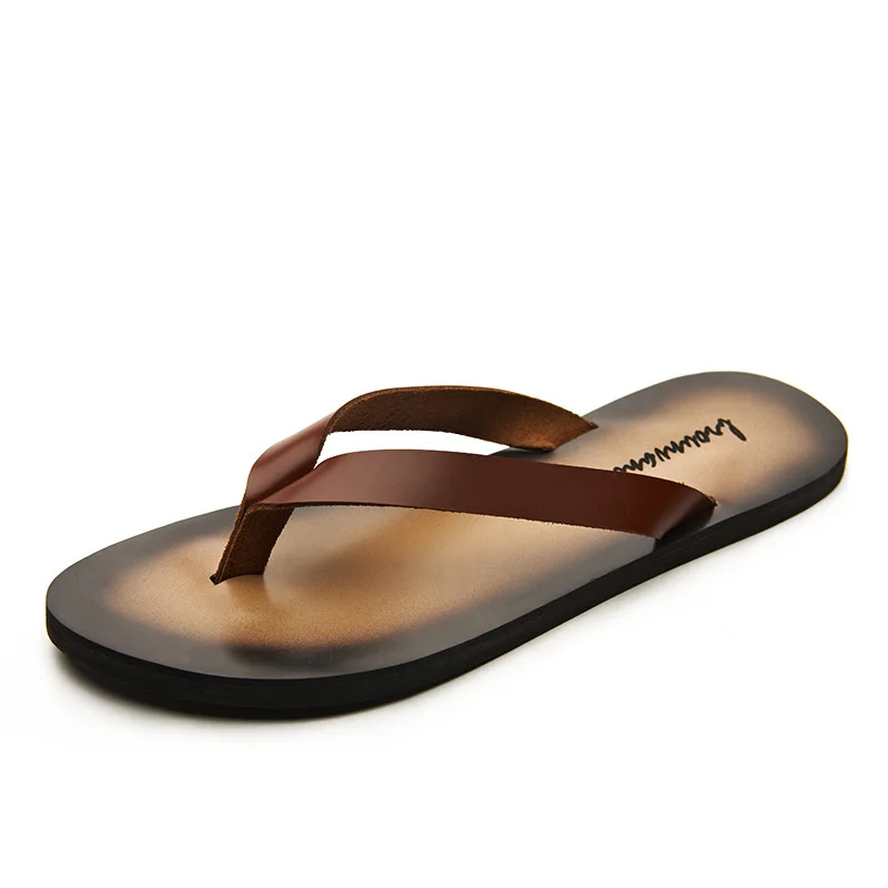 Classic Genuine Leather Mens S - Flip Flop Leather Men avaliação e preço