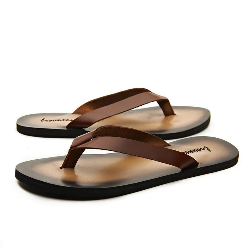 Classic Genuine Leather Mens S - Flip Flop Leather Men avaliação e preço