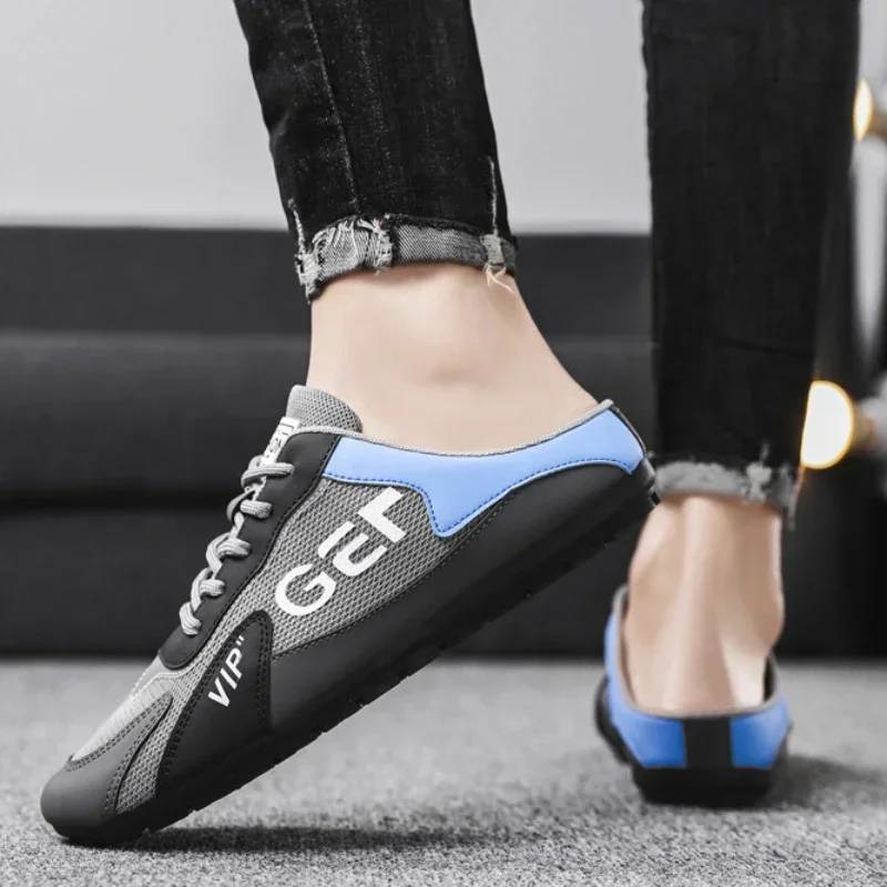 Men Slippers Trend Baotou Shoe - Espadrille Slip On avaliação e preço