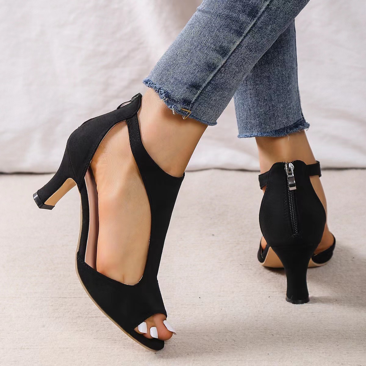 2026 Summer New Brushed Leathe - Casual Sandal Leather avaliação e preço