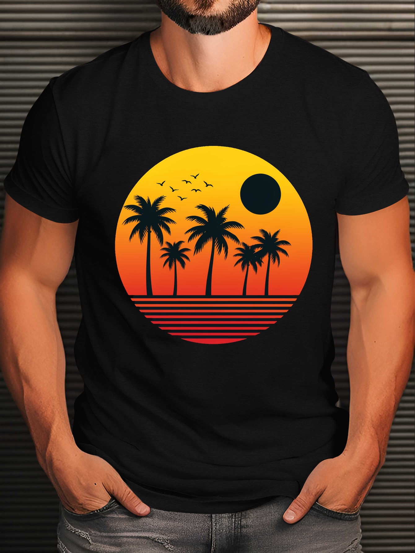 Plus Size Men's Summer T-shirt - Tee Graphic Print avaliação e preço