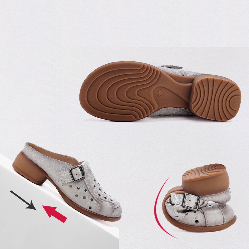 New Cow leather low heel sanda - Espadrille Slip On avaliação e preço