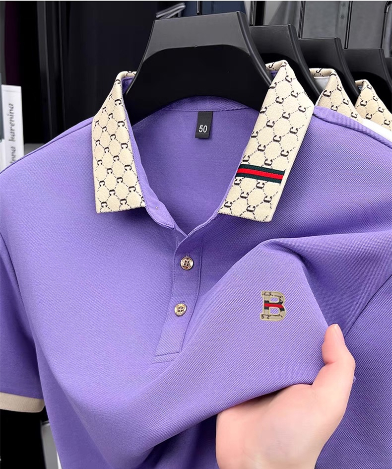Luxury brand B letter embossed - Polo Shirt Pique avaliação e preço