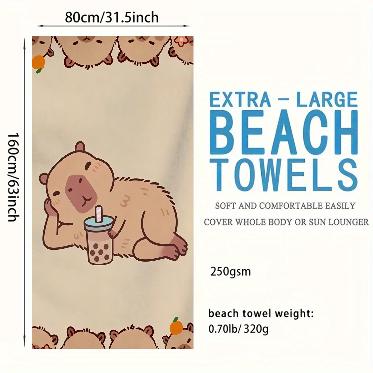 Extra-Large Beach Towel - Ultr - Beach Towel Large avaliação e preço