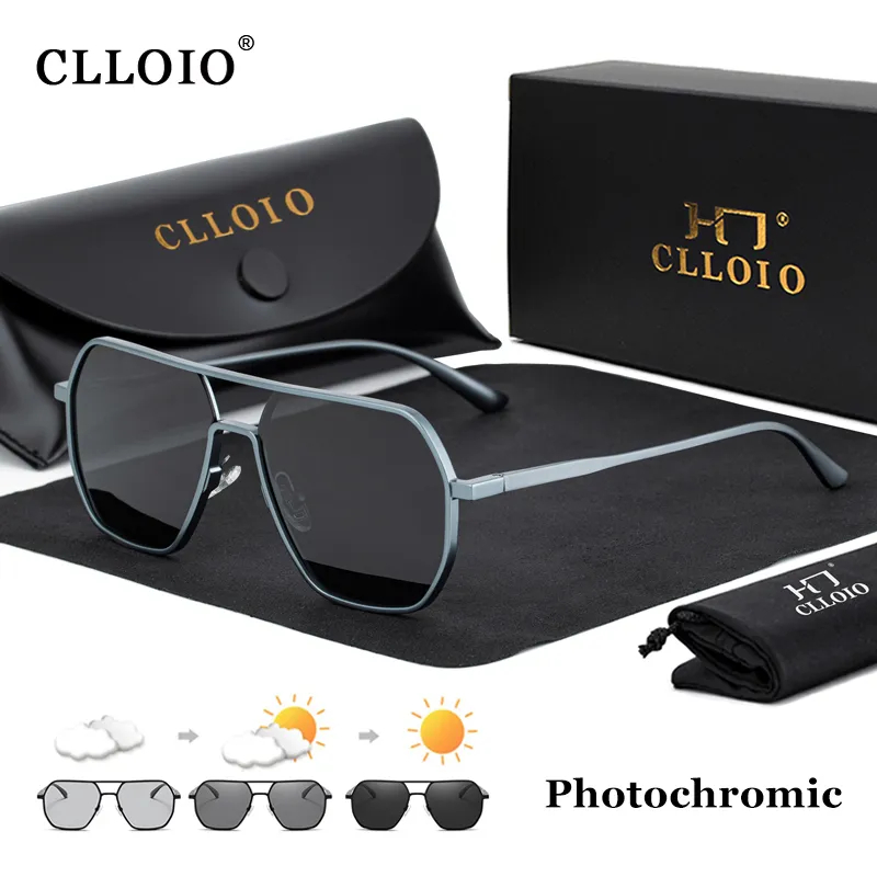 CLLOIO New Fashion Aluminum Ph - Sunglasses Aviator Polarized avaliação e preço